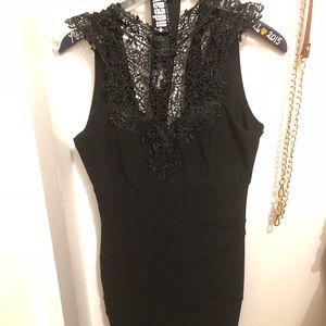 Black short dress